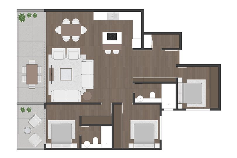 Ap 95m²